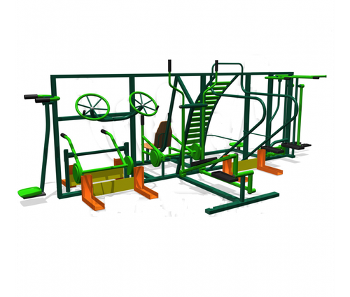 Уличный тренажерный комплекс для инвалидов-колясочников #1