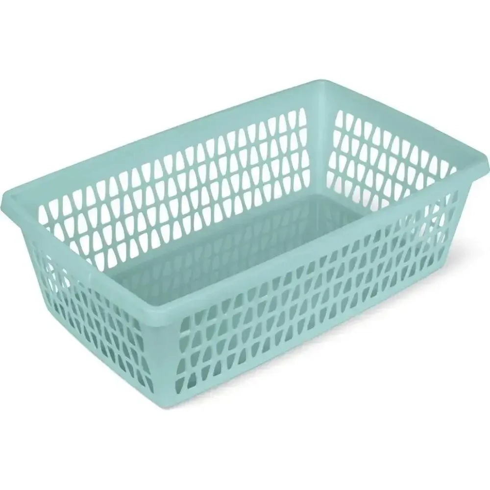 Корзина для хранения Велетта 34х10см бирюзовая С713БИР