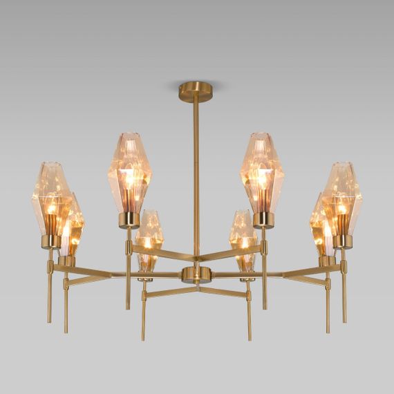 Потолочная люстра Eurosvet Prism 60143/8 латунь