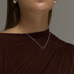 Колье Круг гладкий с вишневым янтарем