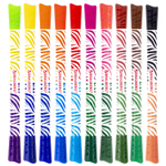 Фломастеры двусторонние утолщенные BRAUBERG "PREMIUM" "BI-COLOR" 10 шт. 20 цветов двухцветные вентилируемый колпачок (3 штуки в упаковке)