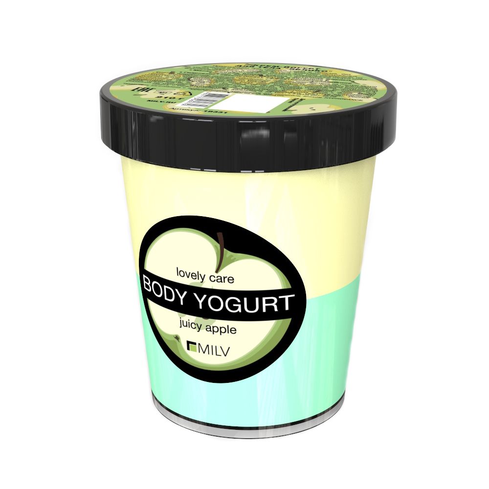 MILV (Арт.18331) Крем-йогурт двухцветный &quot;Яблоко&quot;, 210 г