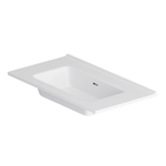 Раковина мебельная, керамическая, 80 см, встроенная, белый, глянец AM.PM Sense M7BWCC0802WG