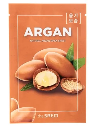 Тканевая маска с маслом арганы THE SAEM Natural Argan Mask Sheet