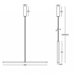 Подвесной светильник Maytoni Supersymmetry P096PL-L11WK