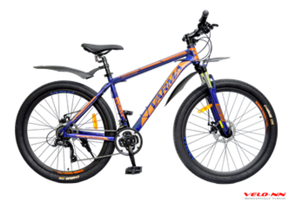 Велосипед 27,5&quot; VARMA DRACON H75DA 21ск сине-оранжевый (Россия)