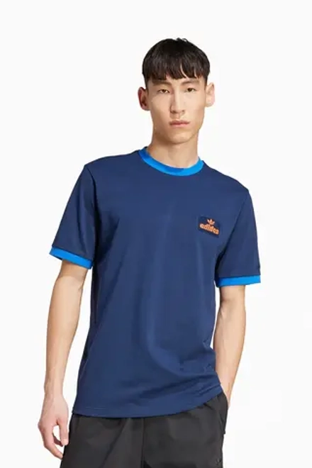 Футболка adidas Contrast Tee - темно-синий
