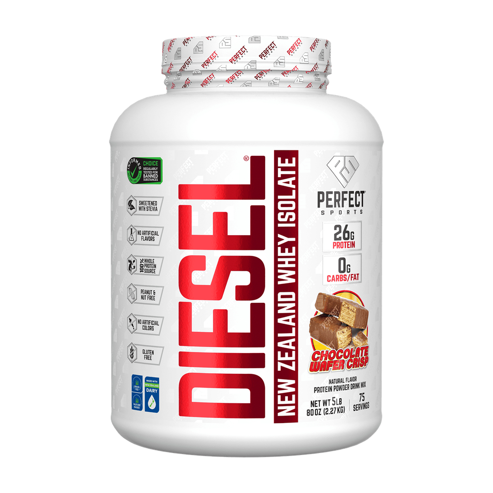 PERFECT Sports, Diet, новозеландский сывороточный изолят, хрустящая шоколадная вафля, 2,27 кг (5 фунтов)