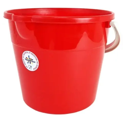 Ведро 5 л. Красное НЕ БЪЕТСЯ, ПИЩЕВОЕ, МОРОЗОСТОЙКОЕ