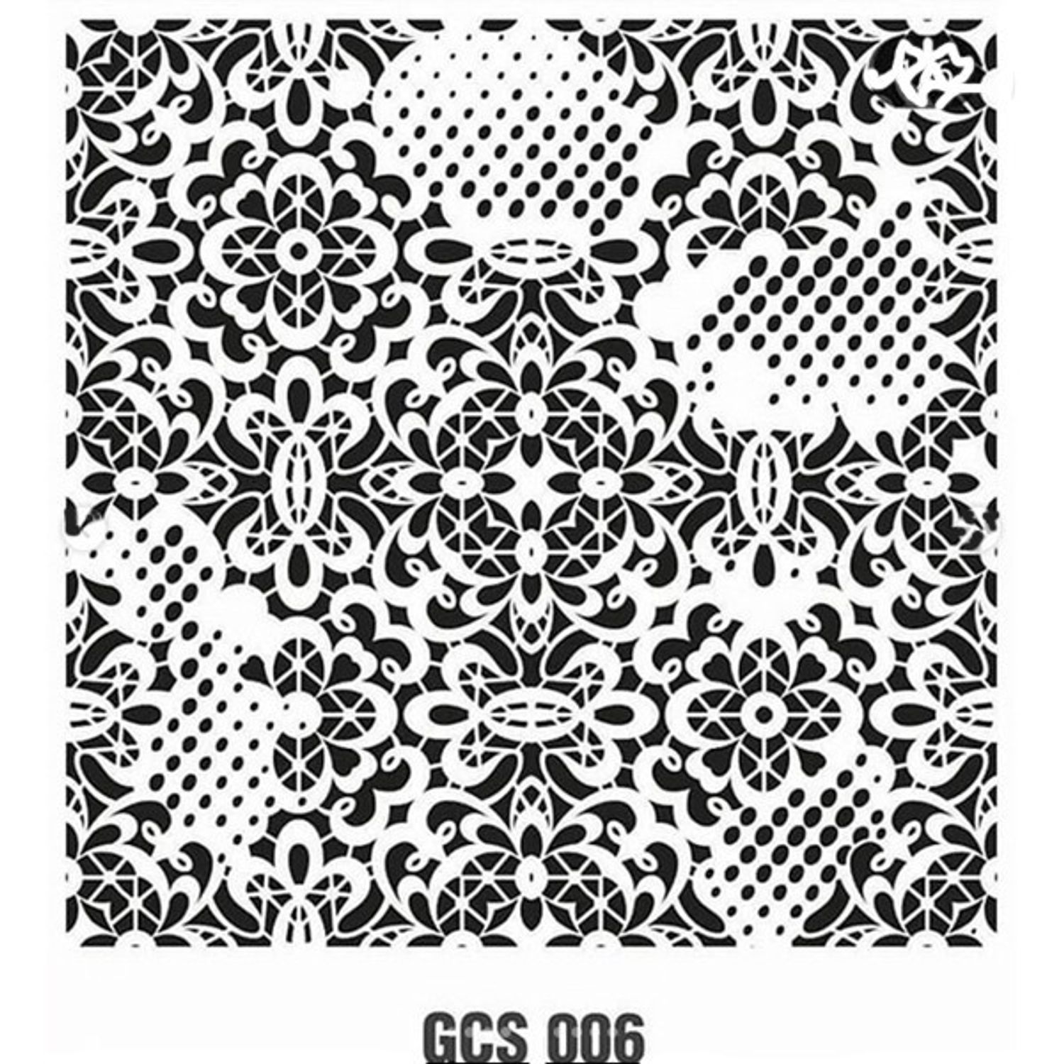 STENCIL TEMPLATE GCS-006 кружево 45*45см