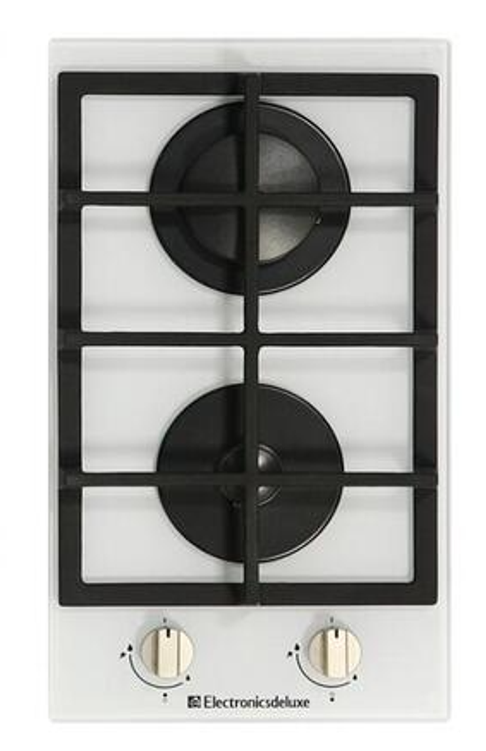 Поверхность варочная  Electronicsdeluxe GG2 400215F-002 (белое стекло, газ/к., 29*51) Россия