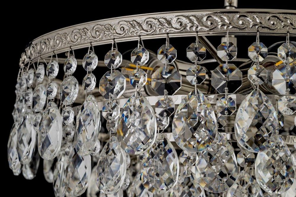 Люстра на штанге Arti Lampadari Castellana Nickel Castellana E 1.3.30.608 N