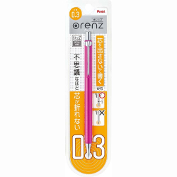 Pentel Orenz XPP503-P - механические карандаши системой защиты грифеля от поломок. Диаметр грифеля 0,3 мм. Купить в pen24.ru