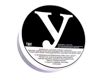 Мыло для бритья ТДС Кремовое: угольное 85 гр. баночка
