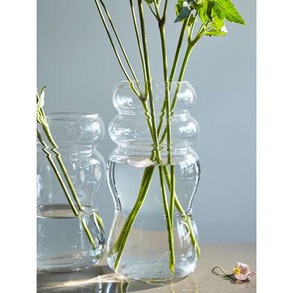 Ваза swell, 27 см, прозрачная