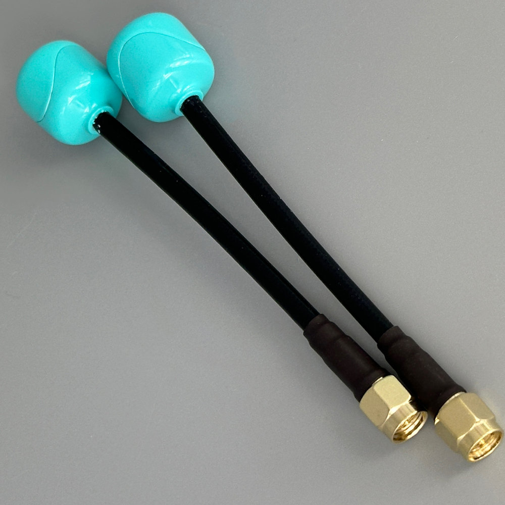 Антенны Foxeer Lollipop 4 Plus 5,8G 2,6dBi RHCP SMA 10см (бирюзовые)