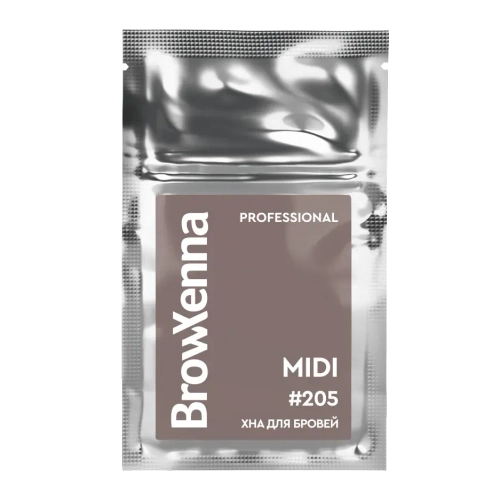 Хна для бровей Темно-русый #205 BrowXenna, 3 гр