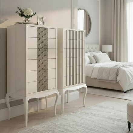 AMURA Комод 6 ящ.(70*145) 98% GLOSS/CAPITONE