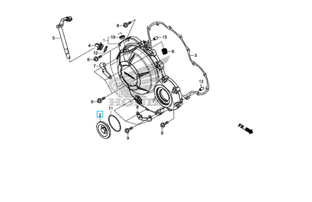 11332-MGZ-J00. CAP, 45MM