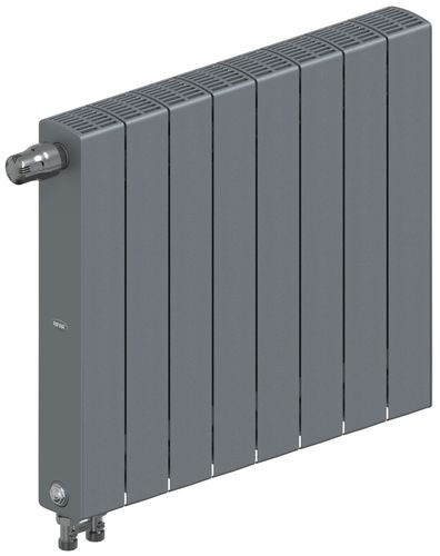 Радиатор Rifar SUPReMO Ventil 500 "титан" - 8 секций подключение нижнее (левое)