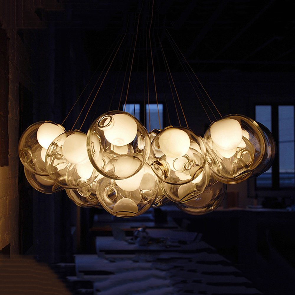 Pendant design lamp  28.7 by Bocci (Clear)