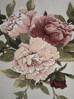 Декоративный гобеленовый чехол для интерьерной подушки Пионы 50*70