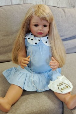 УЦЕНКА Кукла Реборн ростовая 70см в пакете (FA-254)