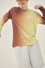 Лонгслив Called a Garment "C" Running медный+желтый неон