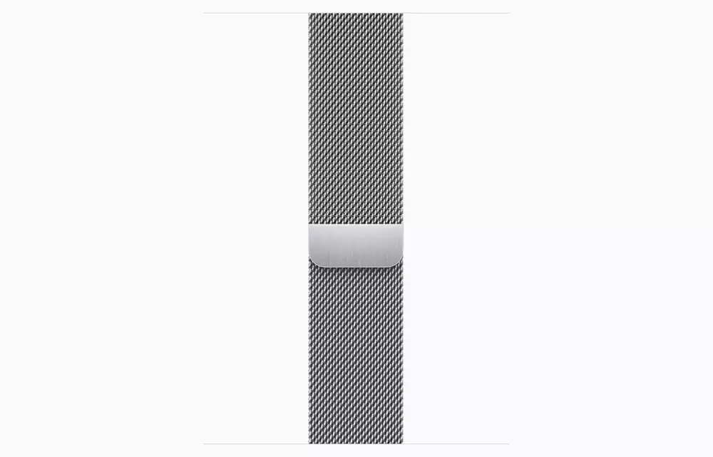 Apple Watch Series 9, 41 мм, из стали серебристого цвета, миланский сетчатый браслет