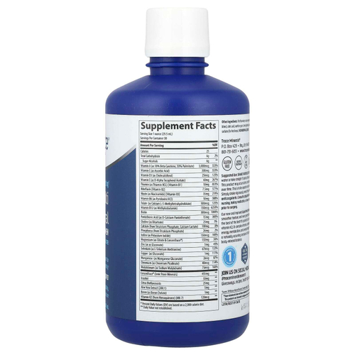 Trace, жидкий мультивитаминный комплекс с витаминами и минералами, для мужчин и женщин, апельсин и манго, 887 мл (30 жидк. унций)