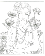 World Girl. Coloring Book