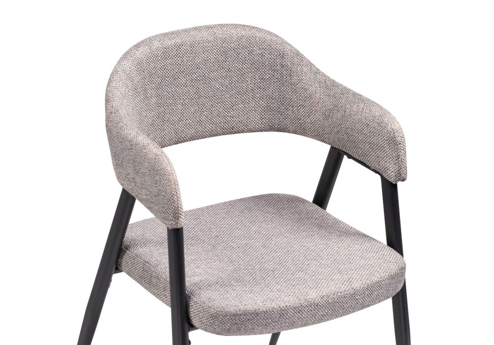 Стул на металлокаркасе Twin gray / black