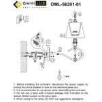 Настенный светильник Omnilux Molinella OML-56201-01