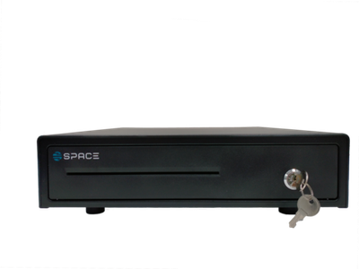 Денежный ящик Space BOX-330K (эл. мех., черный)