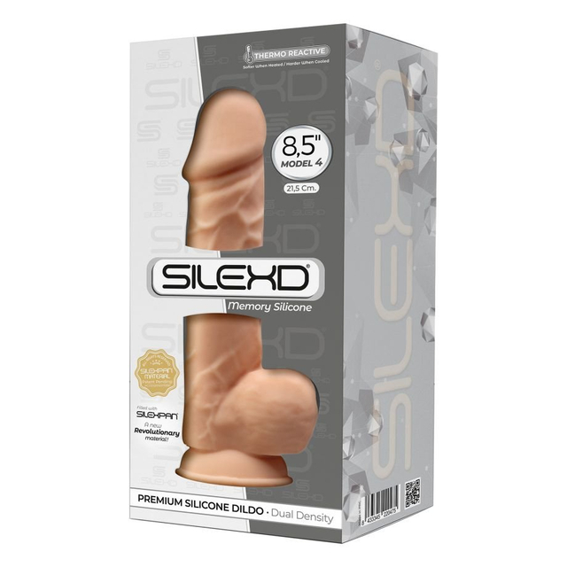 SileXD Фаллоимитатор на присоске с мошонкой MODEL 4 (8.5)