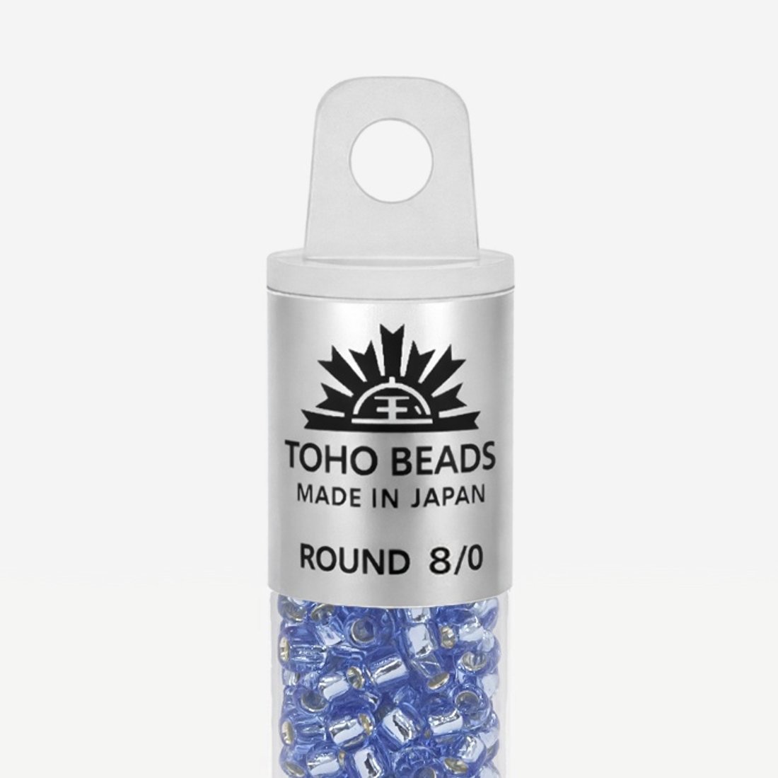 Японский бисер TOHO Round 8/0 (№33), с внутренним серебрением, прозрачный