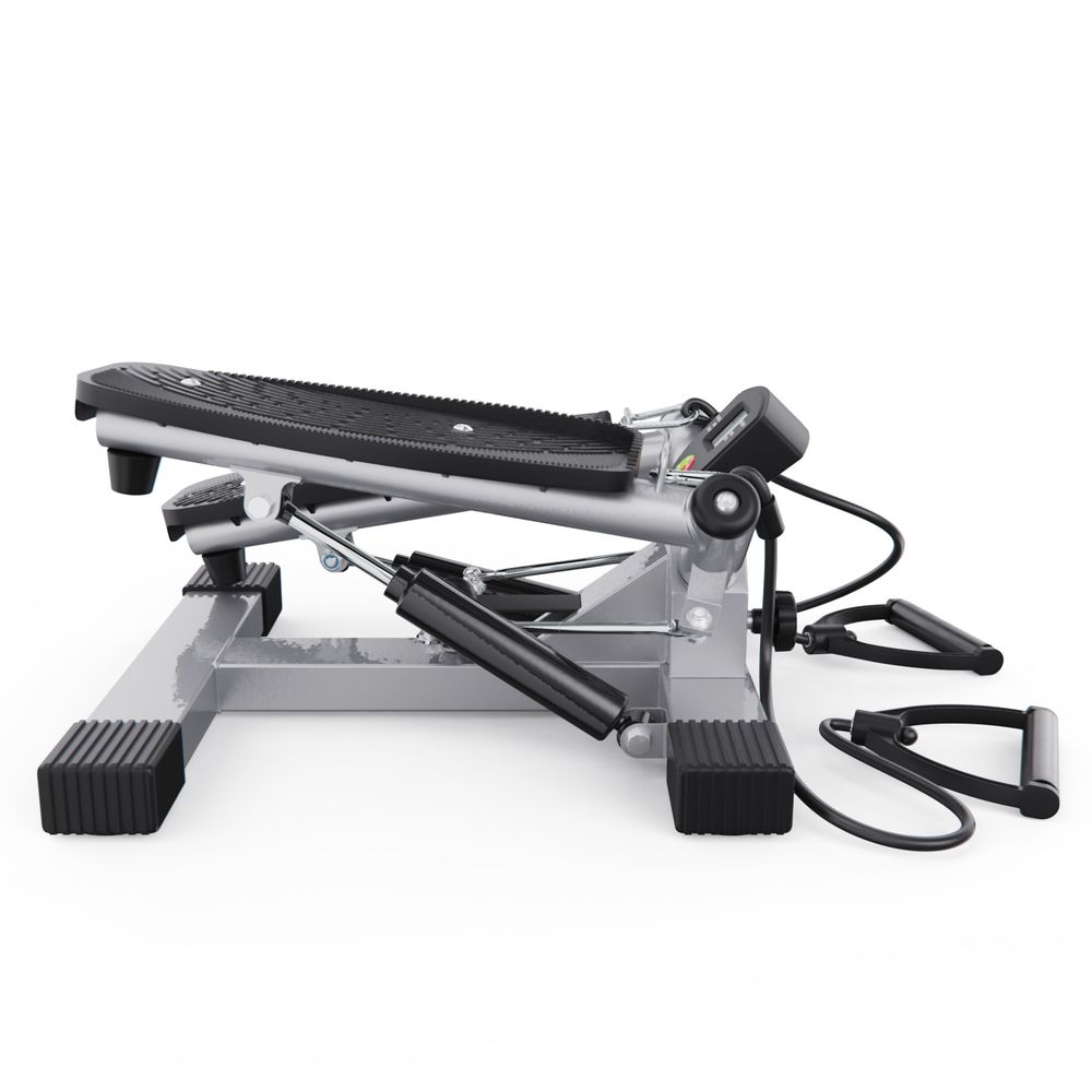 Большой поворотный степпер DFC X-STEPPER с эспандерами