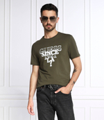 футболка blurry GUESS - зеленый(M2YI44 J1311)