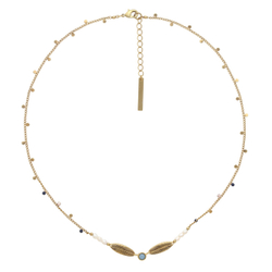 Колье Franck Herval, Palma, с кристаллом и жемчугом, FH26.1-15-64613 (золотистый)