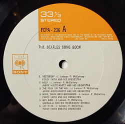 Винтажная виниловая пластинка LP Сборник The Beatles Song Book (Japan 1980) (No Obi)