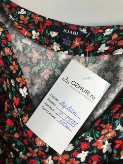 Блузка Kiabi цветочная, маркировка S, визуально 44 размер