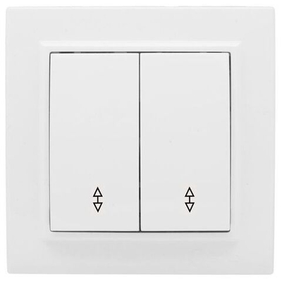 Выключатель 2-кл, СП проходной 10А белый Минск EKF Basic