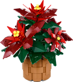 Конструктор Лего айконс Пуансеттия 10370 | LEGO Icons Poinsettia 10370 декоративная ботаническая модель 608 деталей 18+
