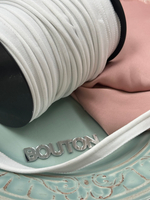 Кант эластичный декоративный белый