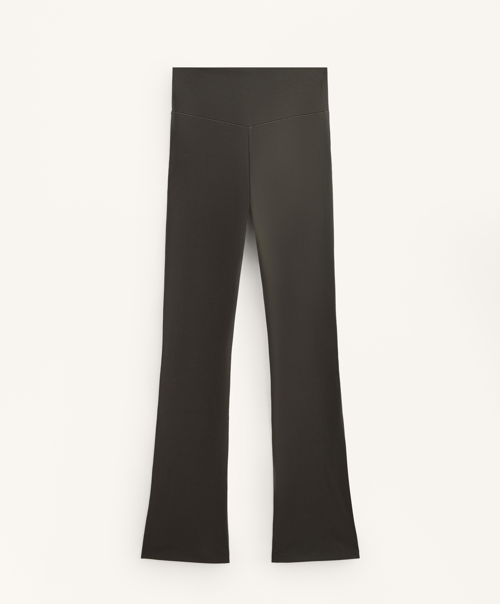 OYSHO Брюки-клеш с высокой посадкой Evermove, коричневый