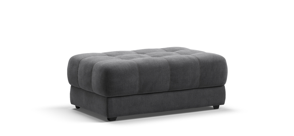 Босс пуф Велюр Монолит серый