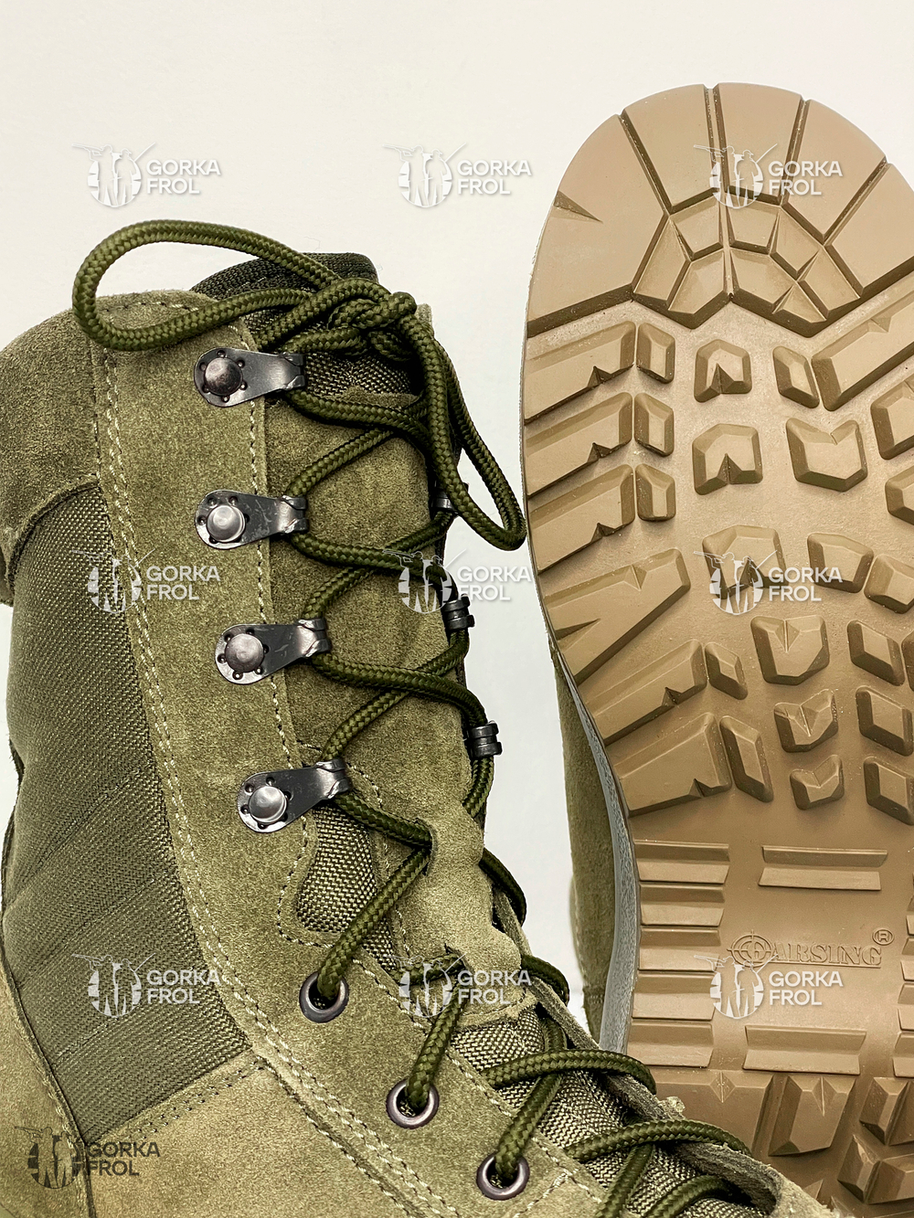 Ботинки с высоким берцем Garsing 500339 «Urban G.R.O.M», цвет Олива