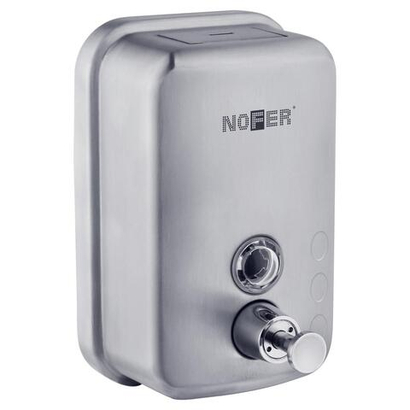 Диспенсер для мыла с кнопкой 600 мл. нерж. сталь INOX 03001.06.S матовый