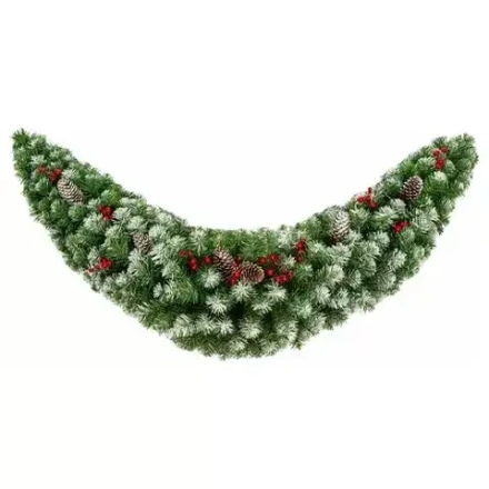 Сваг Грация с декором заснеженный 100 см., Леска+ПВХ, ЕлкиТорг (52029)