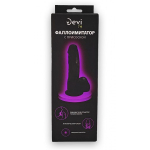 Черный реалистичный фаллоимитатор 18см Devi DT-2007